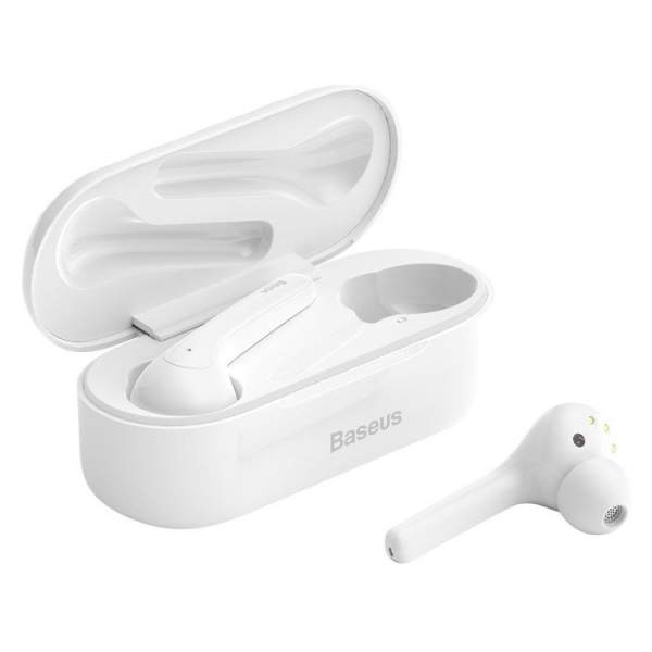Baseus Bezprzewodowe słuchawki  Encok W07 TWS Bluetooth 5.0 (białe)