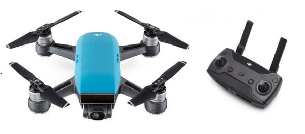 Dron DJI Spark niebieski + aparatura sterująca