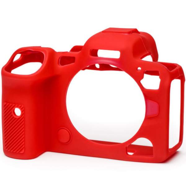 Zbroja EasyCover osłona gumowa dla Canon EOS R5 / R6 / R6 MKII czerwona