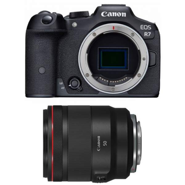 Aparat cyfrowy Canon EOS R7 + RF 50 mm f/1.2 L USM