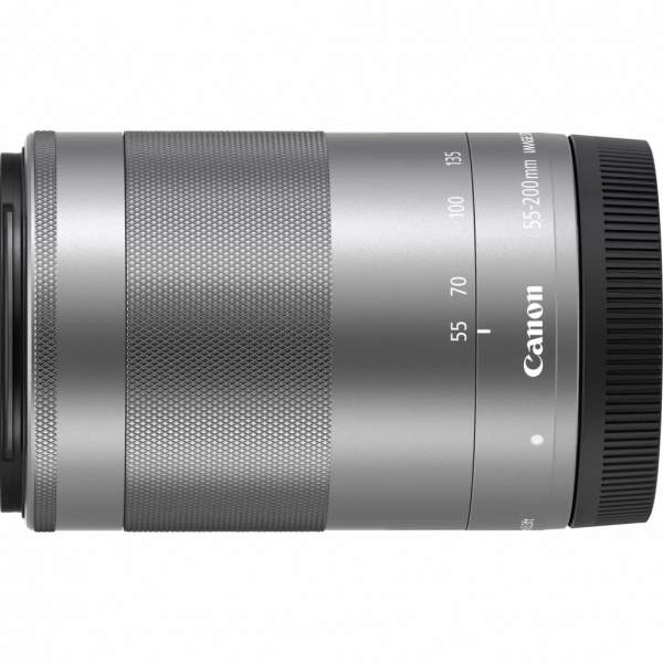 Canon EF-M 55-200 mm f/4.5-6.3 IS STM srebrny - Obiektywy do