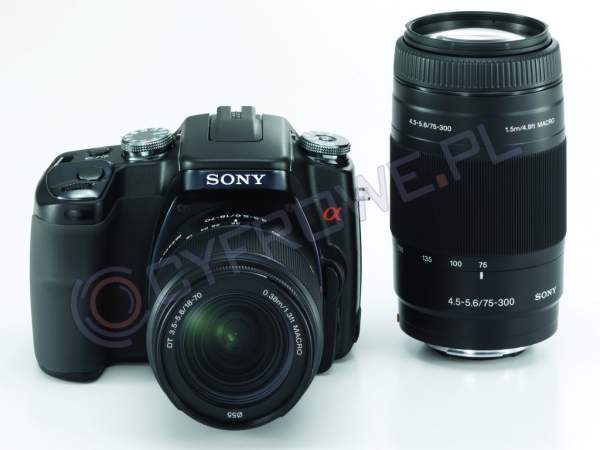 SONY DSLR-A100 + OB. 18-70 + 75-300 - Cyfrowe.pl