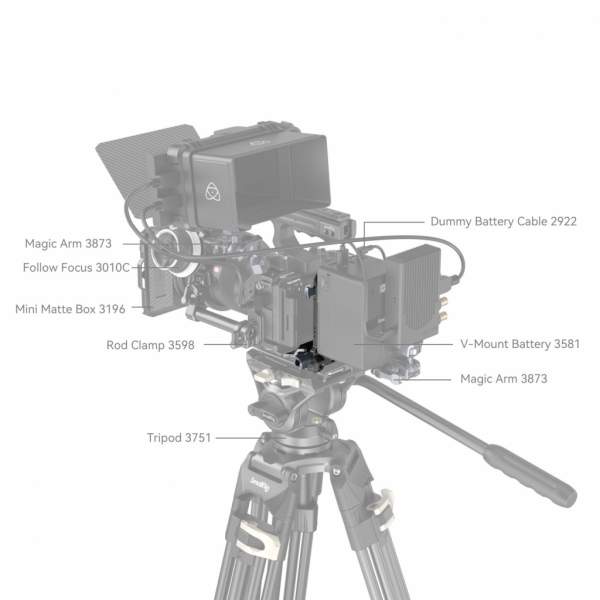 Smallrig adapter Compact Battery Mounting System do