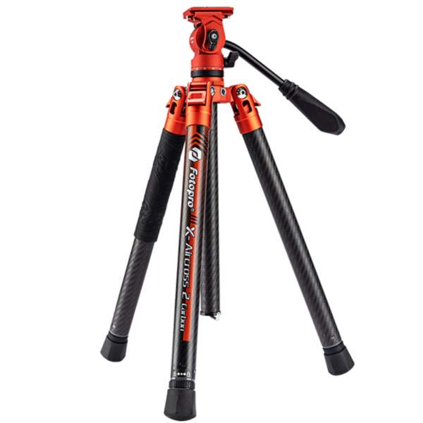 Statyw Fotopro Video X-aircross 2 Carbon Orange