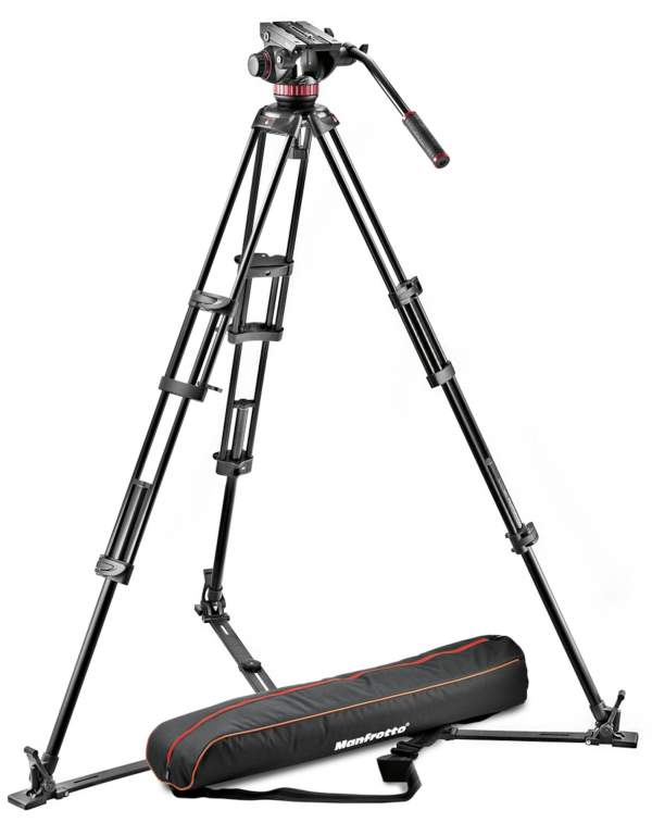 Statyw Manfrotto 546GB + głowica 502A (MVH502A,546GB-1) Pro Video