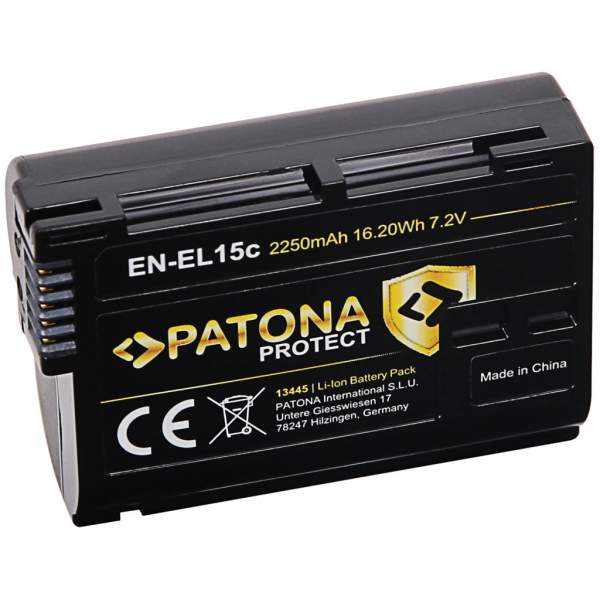 Batteria PATONA PROTECT EN-EL15c Per Nikon - 2600mAh Con Sensore NTC, Compatibile Con Z5, Z6 II, Z7 II, D850 E Altri Modelli - Foto 3