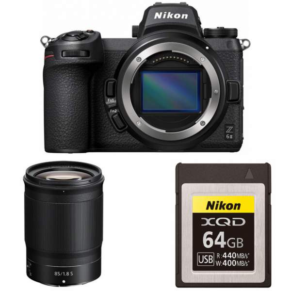 Aparat cyfrowy Nikon Z6 II + Nikkor Z 85mm F/1.8 + karta pamięci XQD 64GB