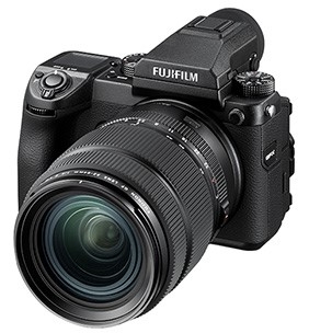 Aparat cyfrowy FujiFilm GFX 50S, średni format, rozdzielczość 51 mpx + ob. GF 32-64 mm