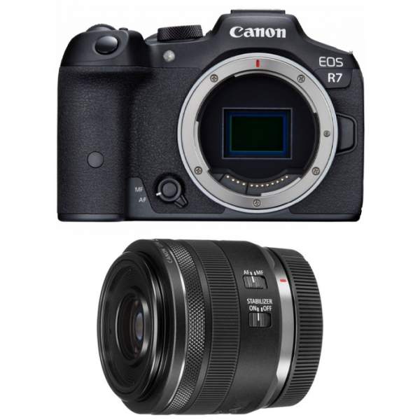 Aparat cyfrowy Canon EOS R7 + RF 35 mm f/1.8 Macro IS STM