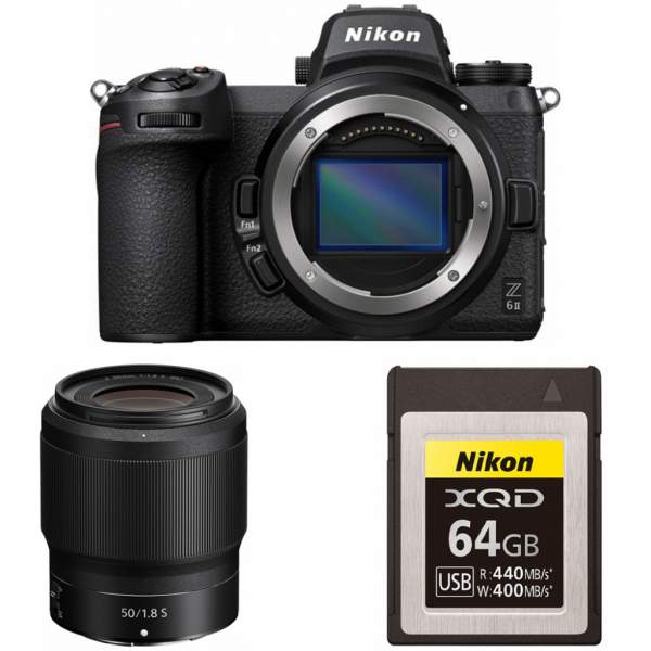 Aparat cyfrowy Nikon Z6 II + Nikkor Z 50mm F/1.8 + karta pamięci XQD 64GB