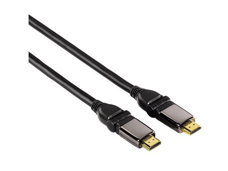Hama kabel HDMI - HDMI 1,4m z przegubem 3m He