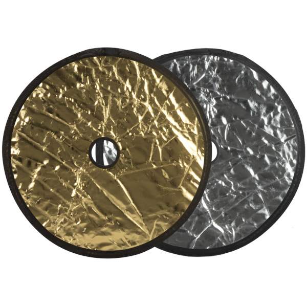 Blenda GlareOne 2w1 30 cm srebrna/złota z otworem