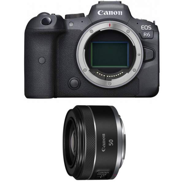 Aparat cyfrowy Canon EOS R6 + RF 50 mm f/1.8  