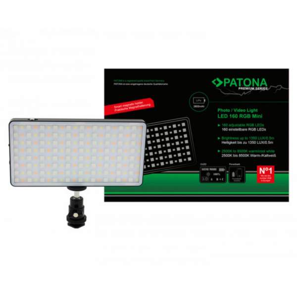 Lampa LED Patona Premium Mini RGB 160 (3 lata gwarancji bezwarunkowej!)