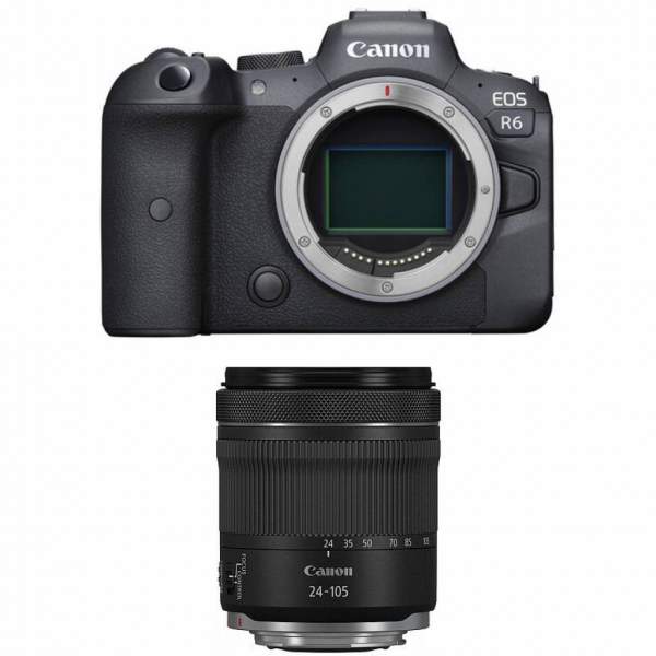 Aparat cyfrowy Canon EOS R6 + ob. 24-105 mm F4-7.1 IS STM - cashback 920 zł