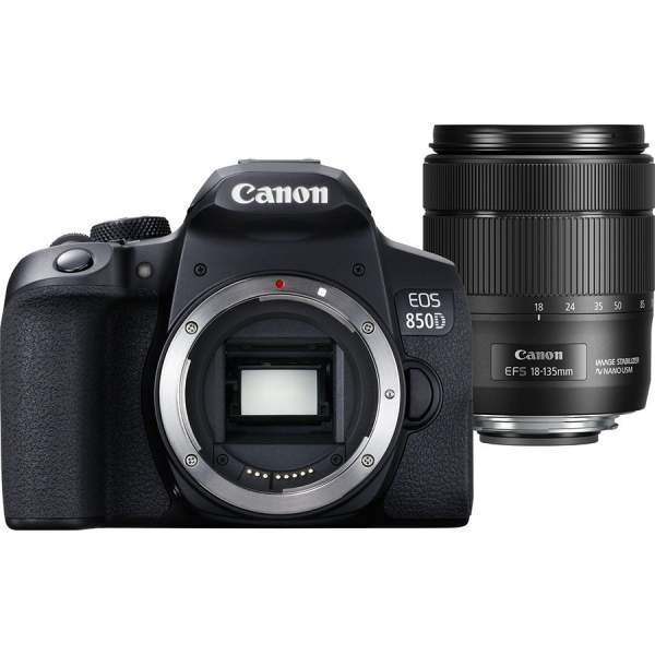 Lustrzanka Canon EOS 850D body + EF-S 18-135 F3.5-5.6 IS USM - cashback 230 zł
