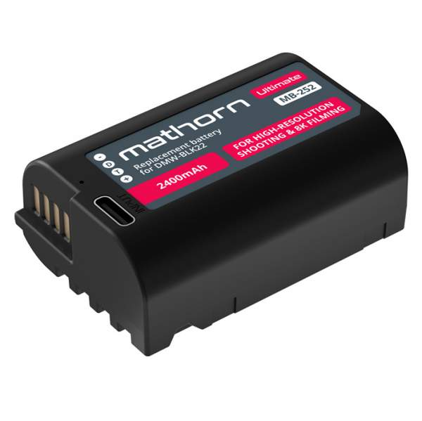 Akumulator Mathorn Mathorn bateria MB-252 Ultimate 2400 mAh USB-C do Panasonic DMW-BLK22