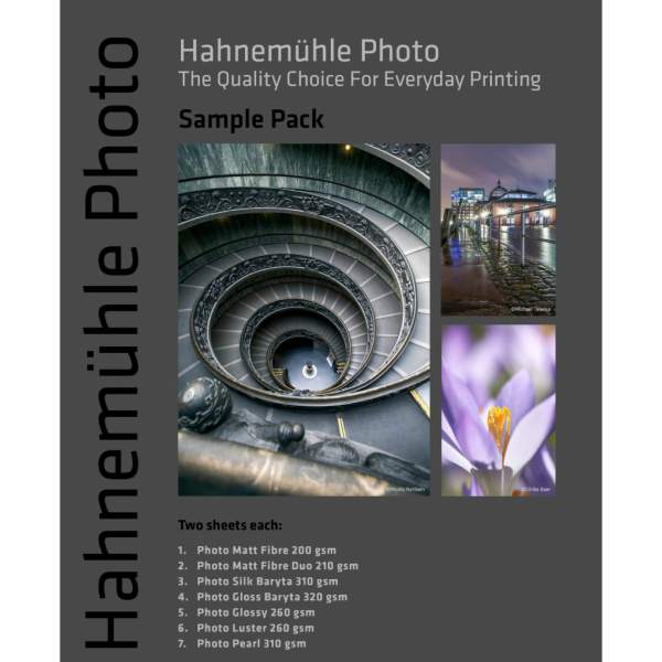 Papier Hahnemuhle Photo A4 Sample Pack