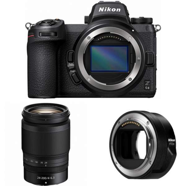Aparat cyfrowy Nikon Z6 II + 24-200 mm + FTZ II