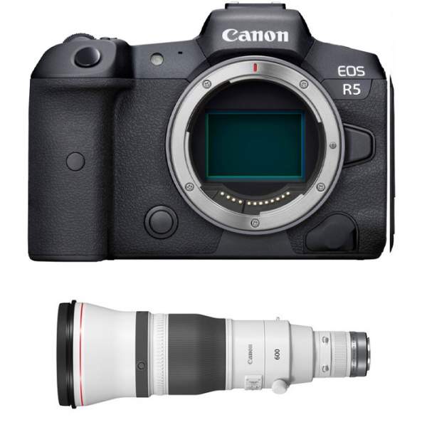 Aparat cyfrowy Canon EOS R5 body + RF 600 mm f/4 