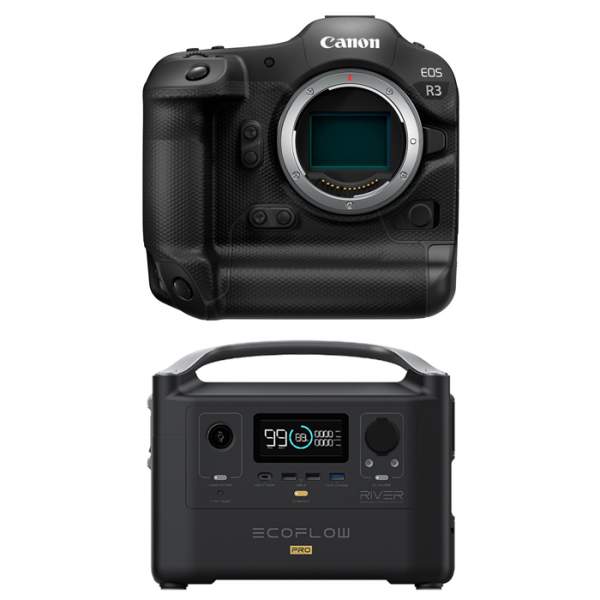 Aparat cyfrowy Canon EOS R3 body + EcoFlow River Pro 