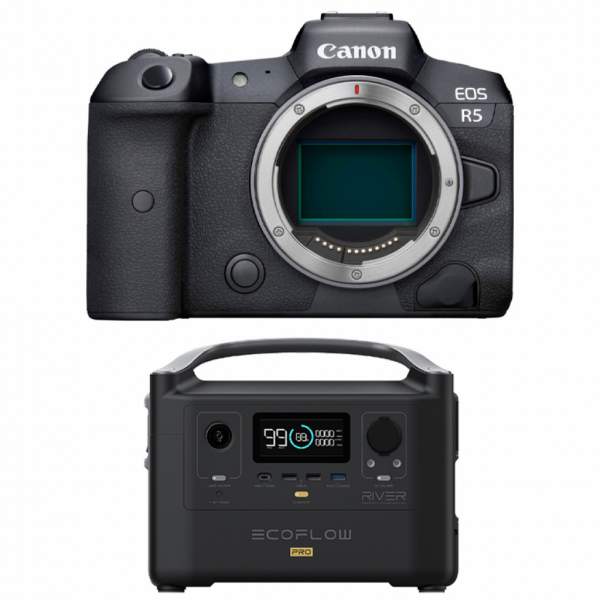 Aparat cyfrowy Canon EOS R5 body + EcoFlow River Pro 