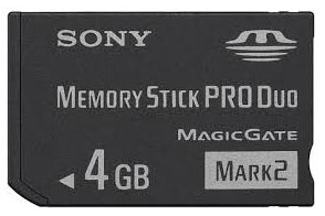 Karta pamięci Sony Memory Stick PRO Duo 4 GB Mark 2
