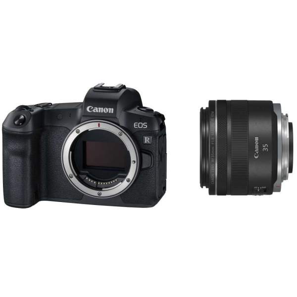 Aparat cyfrowy Canon EOS R body z adapterem EF-EOS R + RF 35 F1.8 EF-R IS STM MACRO