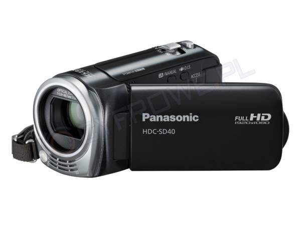 PANASONIC HDC-SD40 KAMERA CYFROWA CZARNA - Cyfrowe.pl
