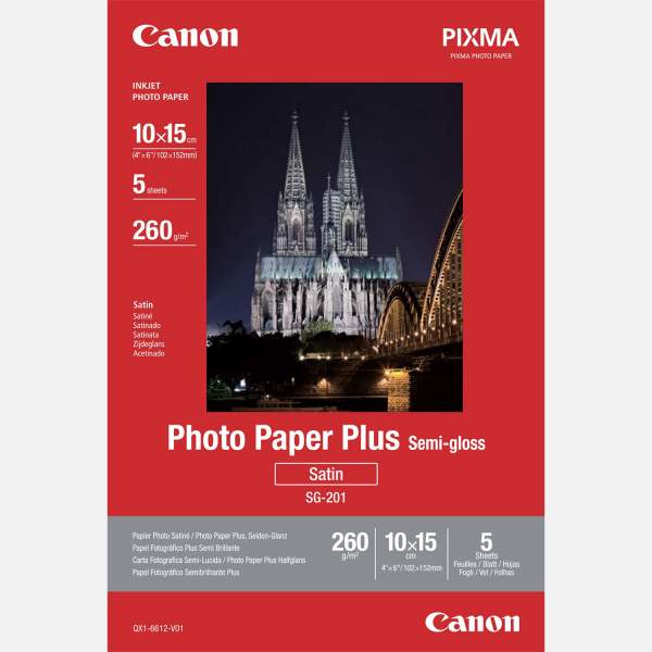 Papier Canon SG-201 10x15 5 ark.