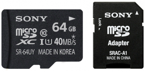Karta pamięci Sony Performance microSDXC 64GB CL10 + adapter
