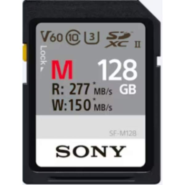 Karta pamięci Sony Professional SF-M SDXC 128GB UHS-II CL10 U3 277mb/s