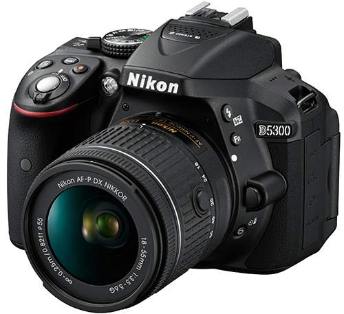 Lustrzanka Nikon D5300 + AF-P 18-55 VR czarny