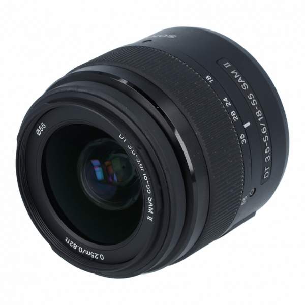 Obiektyw UŻYWANY Sony 18-55 mm f/3.5-f/5.6 DT SAM II (SAL18552) / Sony A s.n. 1852102