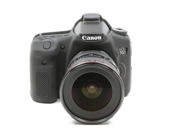 Zbroja EasyCover osłona gumowa dla Canon 70D czarna
