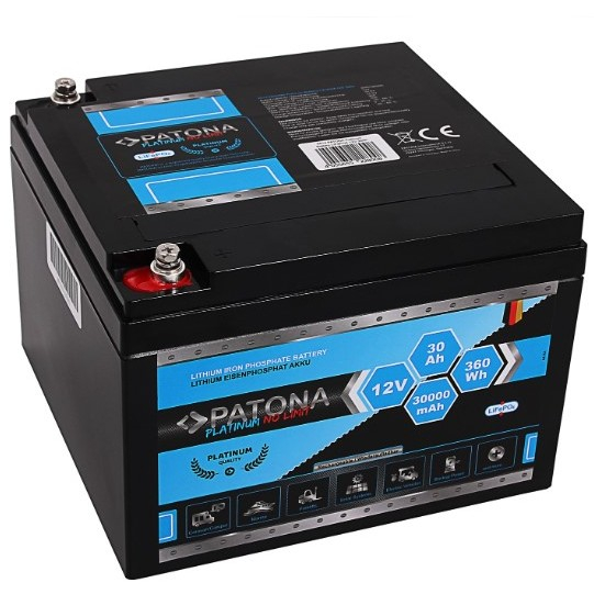 Bateria Patona Platinum LiFePO4 12V 360Wh 30 000 mAh
