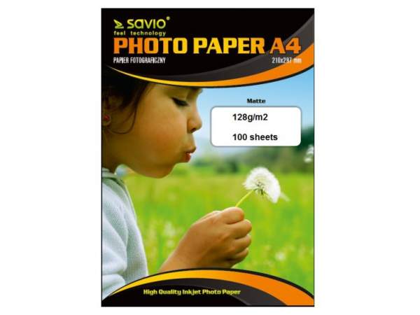 Papier SAVIO PA-11 A4 128g/m2 100 szt. mat