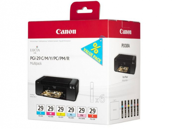Tusz Canon PGI-29 C/M/Y/PC/PM/R Multipack