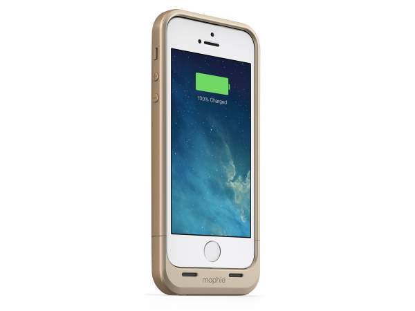 Mophie Juice Pack Air (kolor złoty) - zewnętrzna bateria (1700 mAh) wraz z obudową do iPhone 5/5S/SE 
